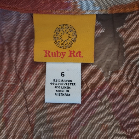 Ruby Rd. Rayon/Poly/Linen Blend Jacket in a Crinkled Lightweight Jean Jkt Style. - Picture 9 of 16